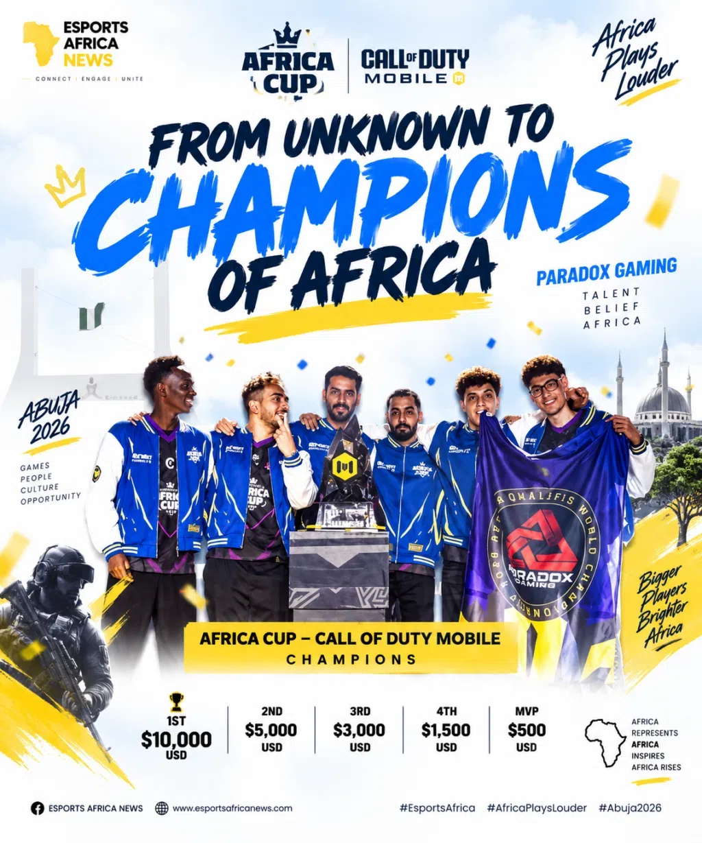Paradox Gaming rises from obscurity to become African esports champions